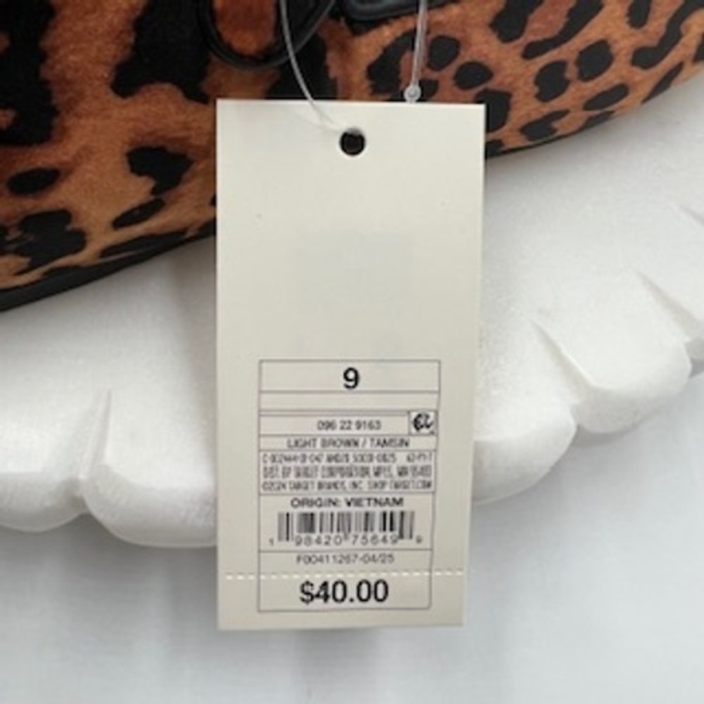 A New Day Tamsin Leopard Print Mary Jane Crisscross Buckle Flat 9 - Picture 5 of 8